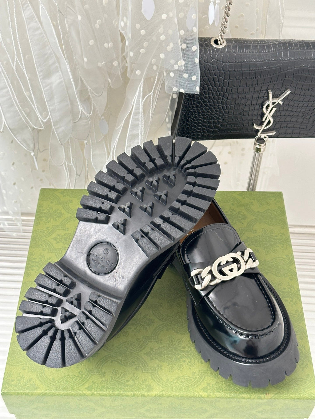 2023 GG Classic Double G Buckle Platform Loafers-S32 product image 10, provided for visual reference and product detail
