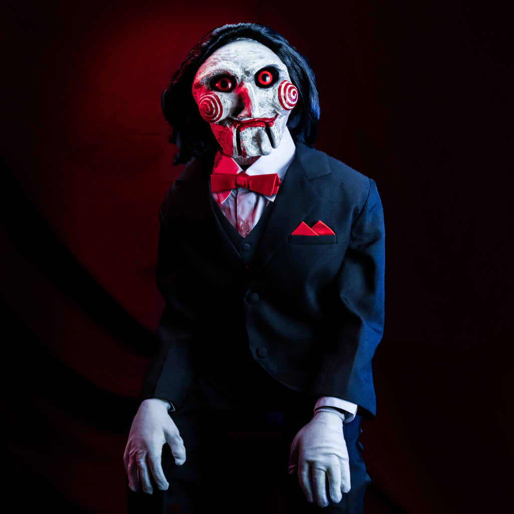 Saw - Billy the Puppet Deluxe Prop (w/ sound & motion) product image 1, provided for visual reference and product detail