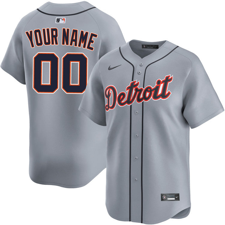 Custom Detroit Tigers Away Jersey - Gray product image 1