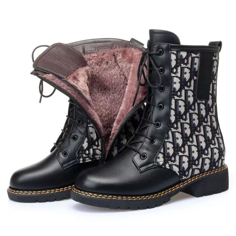 New Fashion Retro Plush Short Boots product image 8, provided for visual reference and product detail review