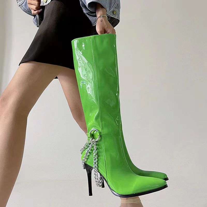 New Fashion Pointed sexy High Heel Long boots product image 4, provided for visual reference and product detail review