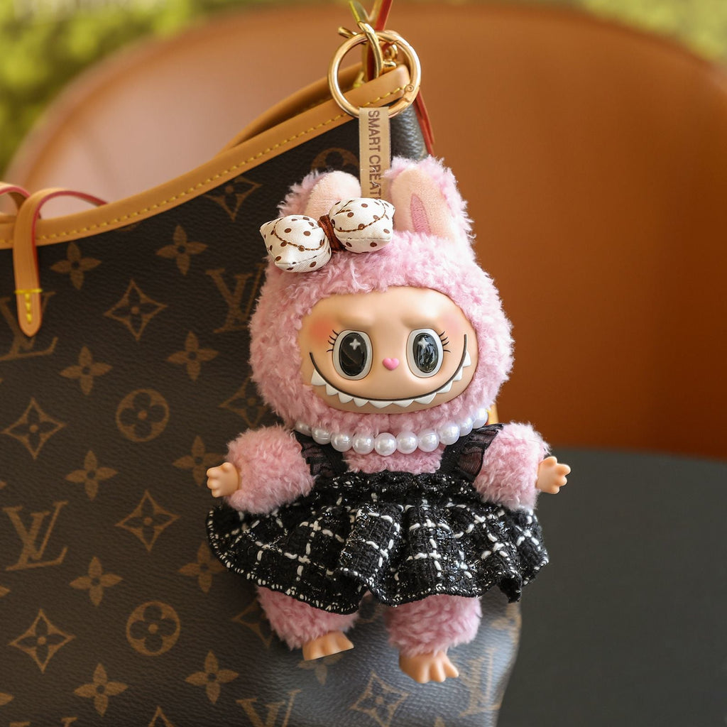 (Baby + clothes) Sitting party baby clothes plush vinyl face doll bag pendant girl gift product image 29, provided for
