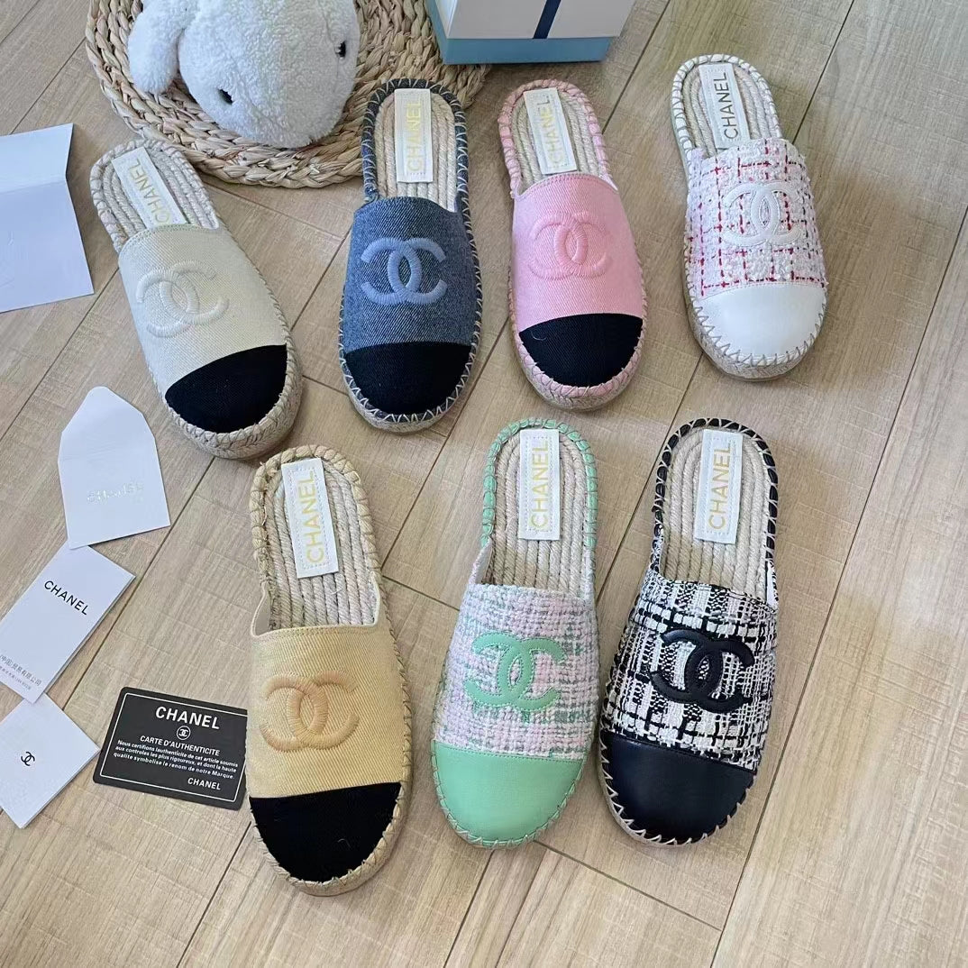 2023 New CC canvas slippers product image 1, provided for visual reference and product detail review