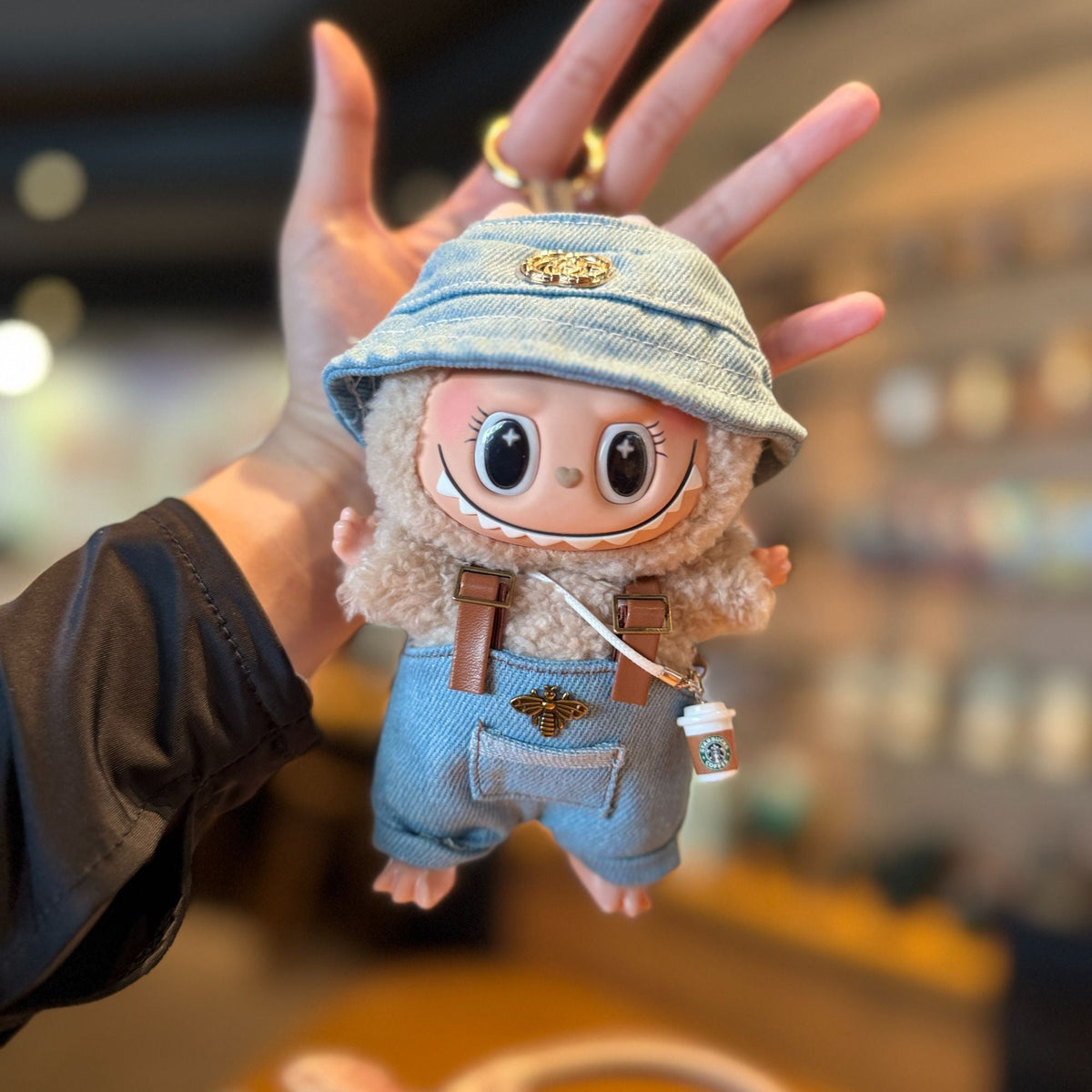 (Baby + clothes) Sitting party baby clothes plush vinyl face doll bag pendant girl gift product image 13, provided for
