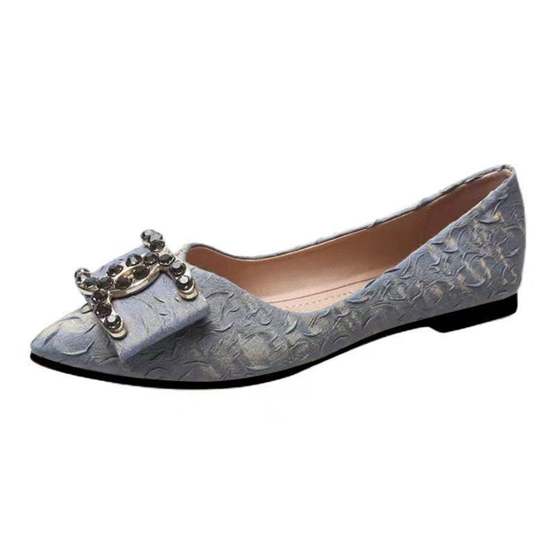 New Crystal Glitter Pointed flat shoes product image 5, provided for visual reference and product detail review