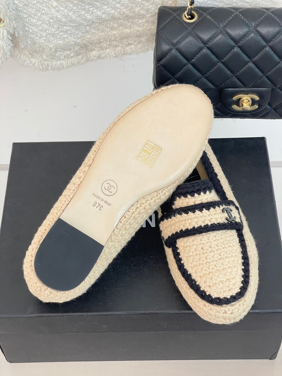 2023 CC new knitted wool loafers -S43 product image 9, provided for visual reference and product detail review