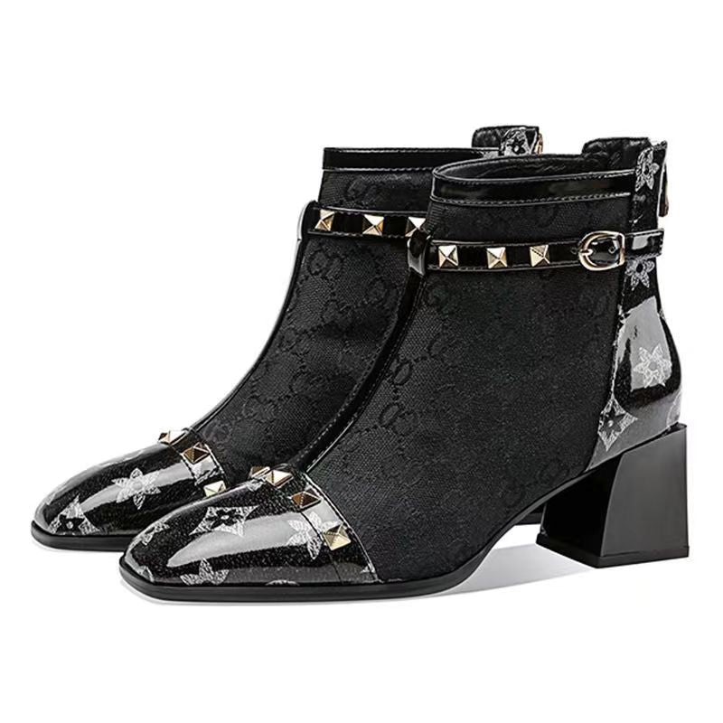 New Fashion Retro Plush Short Boots product image 4, provided for visual reference and product detail review