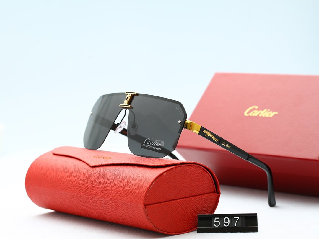 6 Colors Thin Metal Frame Polarized Sunglasses product image 3, provided for visual reference and product detail review