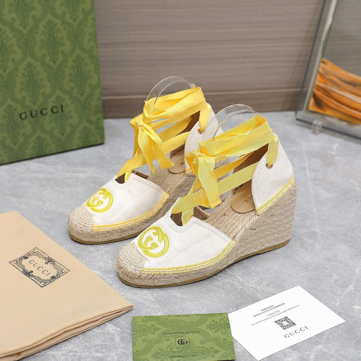 2023 GG Cotton Canvas Sandals-S58 product image 5, provided for visual reference and product detail review