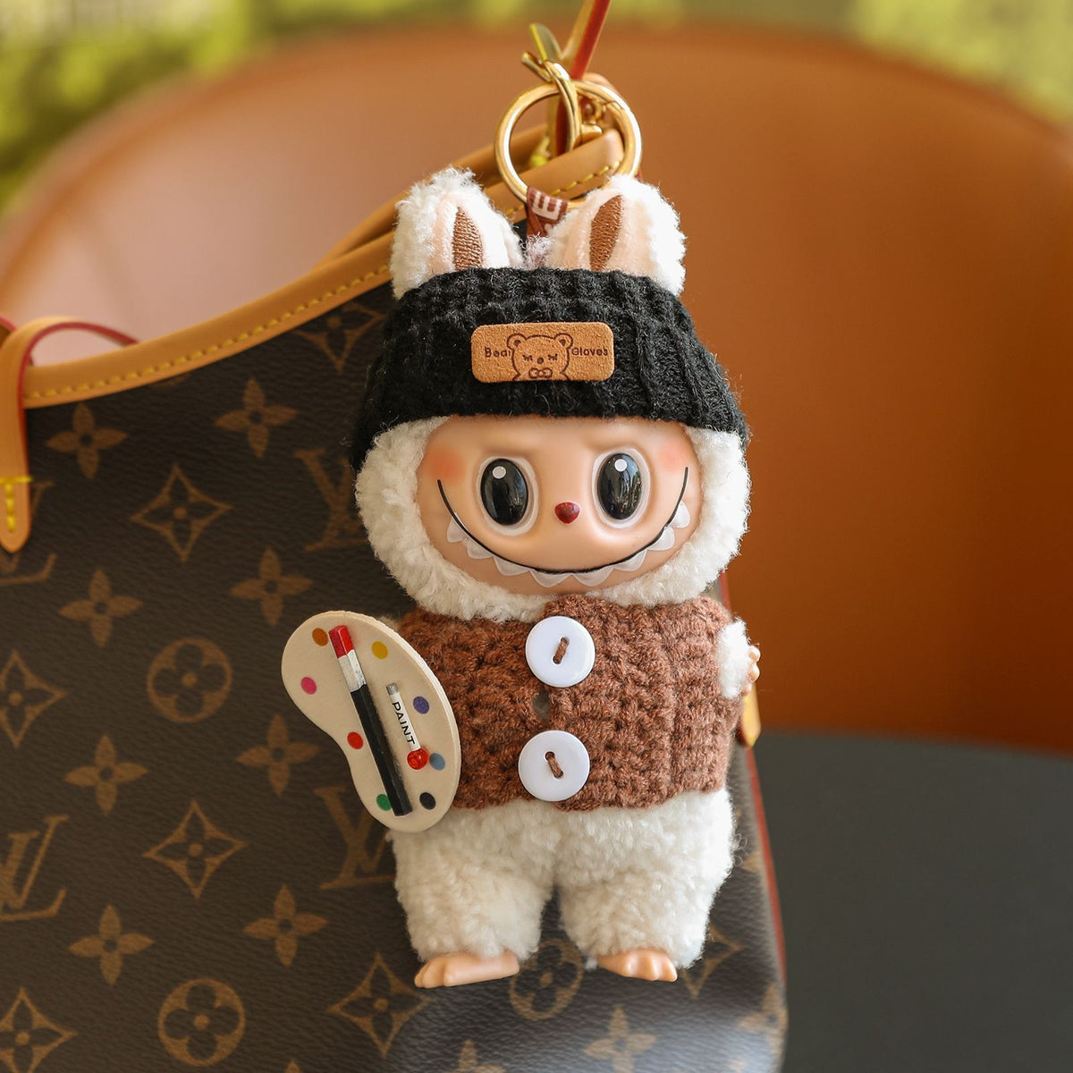 (Baby + clothes) Sitting party baby clothes plush vinyl face doll bag pendant girl gift product image 28, provided for