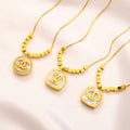 Fashion simple titanium steel gold-plated necklace product image 1, provided for visual reference and product detail review