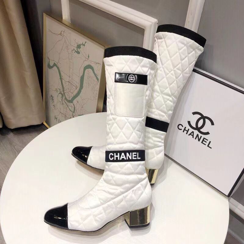 New Fashion Color matching diamond grid Long boots product image 6, provided for visual reference and product detail review