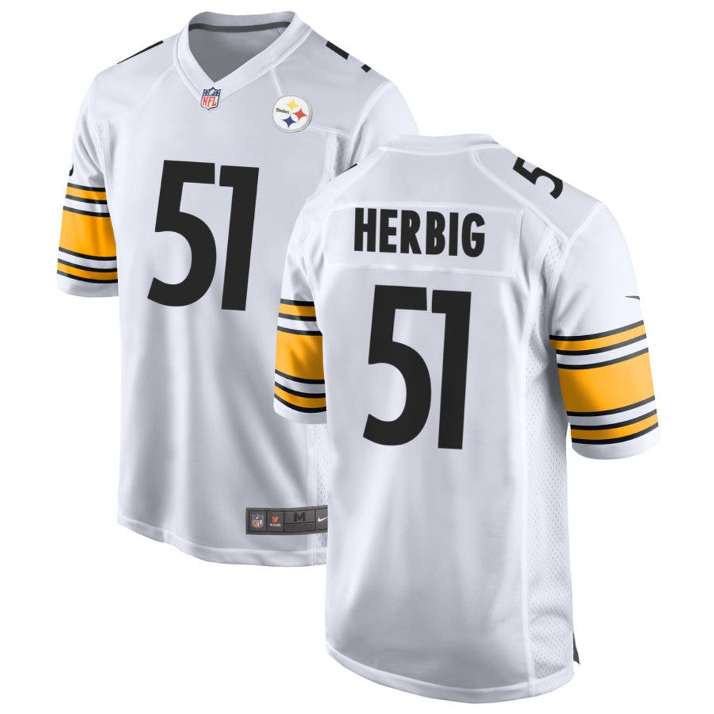 Nick Herbig Pittsburgh Steelers Jersey - White product image 1