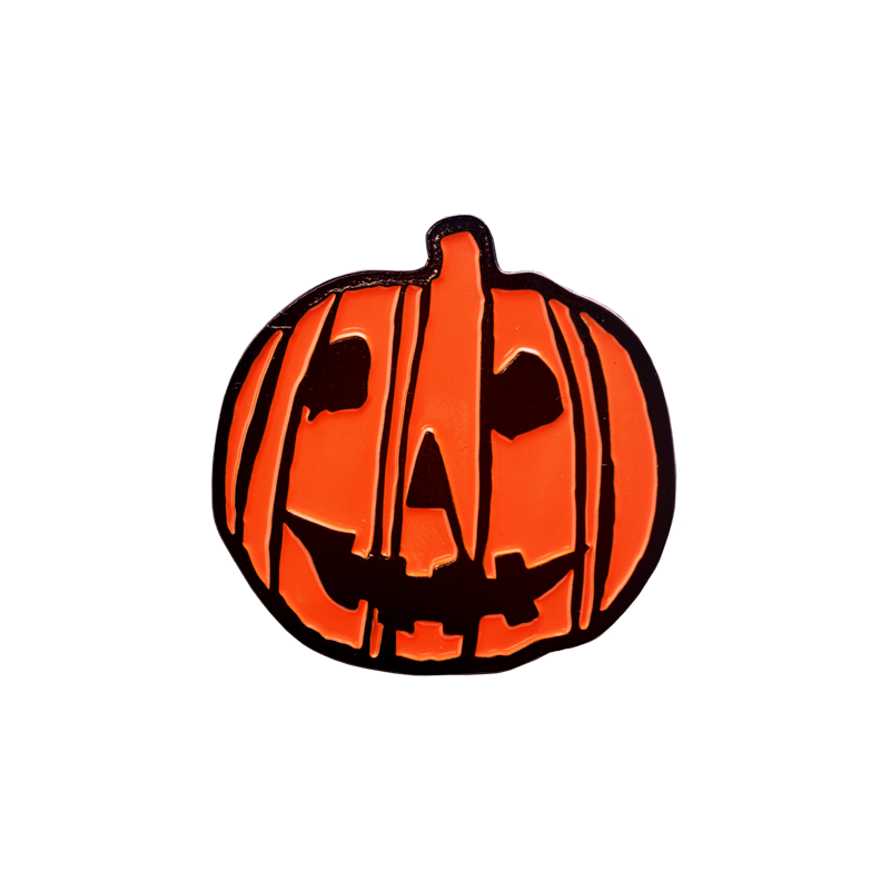 Halloween 2018 Pumpkin Logo Enamel Pin product image 1, provided for visual reference and product detail review
