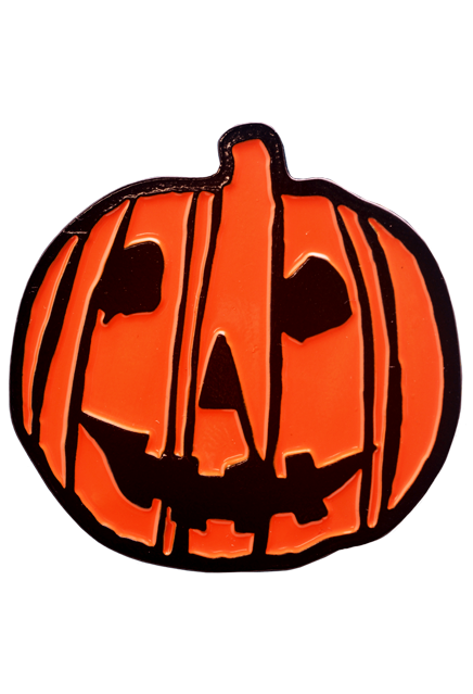Halloween 2018 Pumpkin Logo Enamel Pin product image 2, provided for visual reference and product detail review