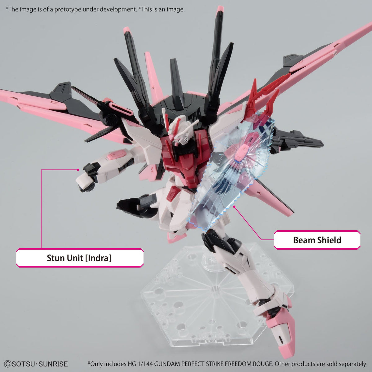 Gundam 1/144 HGBM #08 MBF-02PF Gundam Perfect Strike Freedom Rouge Model Kit product image 12, provided for visual reference