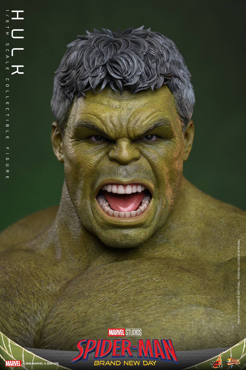 Hot Toys Hulk (Spider-Man: Brand New Day) 1/6 Scale Action Figure product image 1, provided for visual reference and product