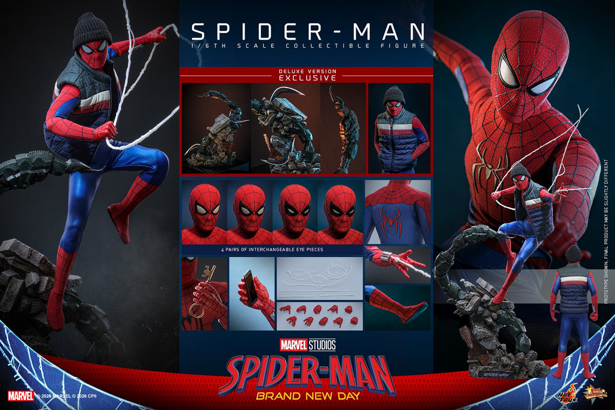 Hot Toys Spider-Man (Brand New Day - Deluxe Version) 1/6 Scale Action Figure product image 5, provided for visual reference