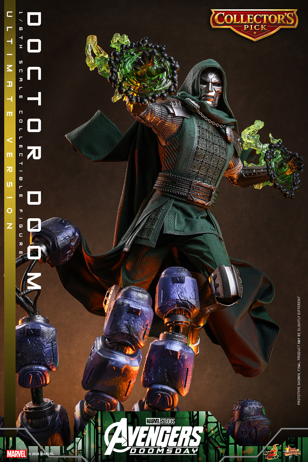 Hot Toys Doctor Doom (Avengers: Doomsday - Ultimate Version) 1/6 Scale Action Figure product image 7, provided for visual