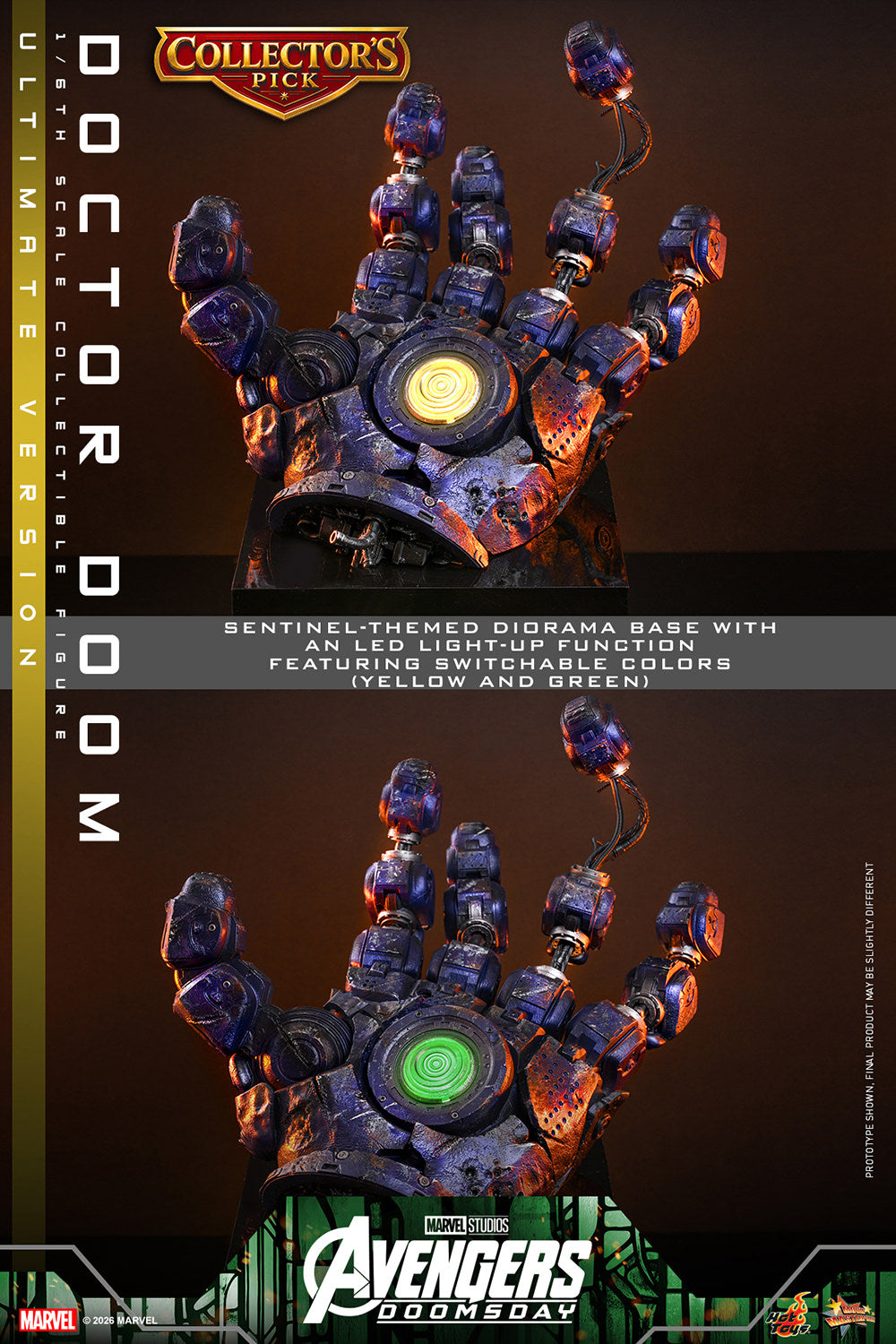 Hot Toys Doctor Doom (Avengers: Doomsday - Ultimate Version) 1/6 Scale Action Figure product image 4, provided for visual