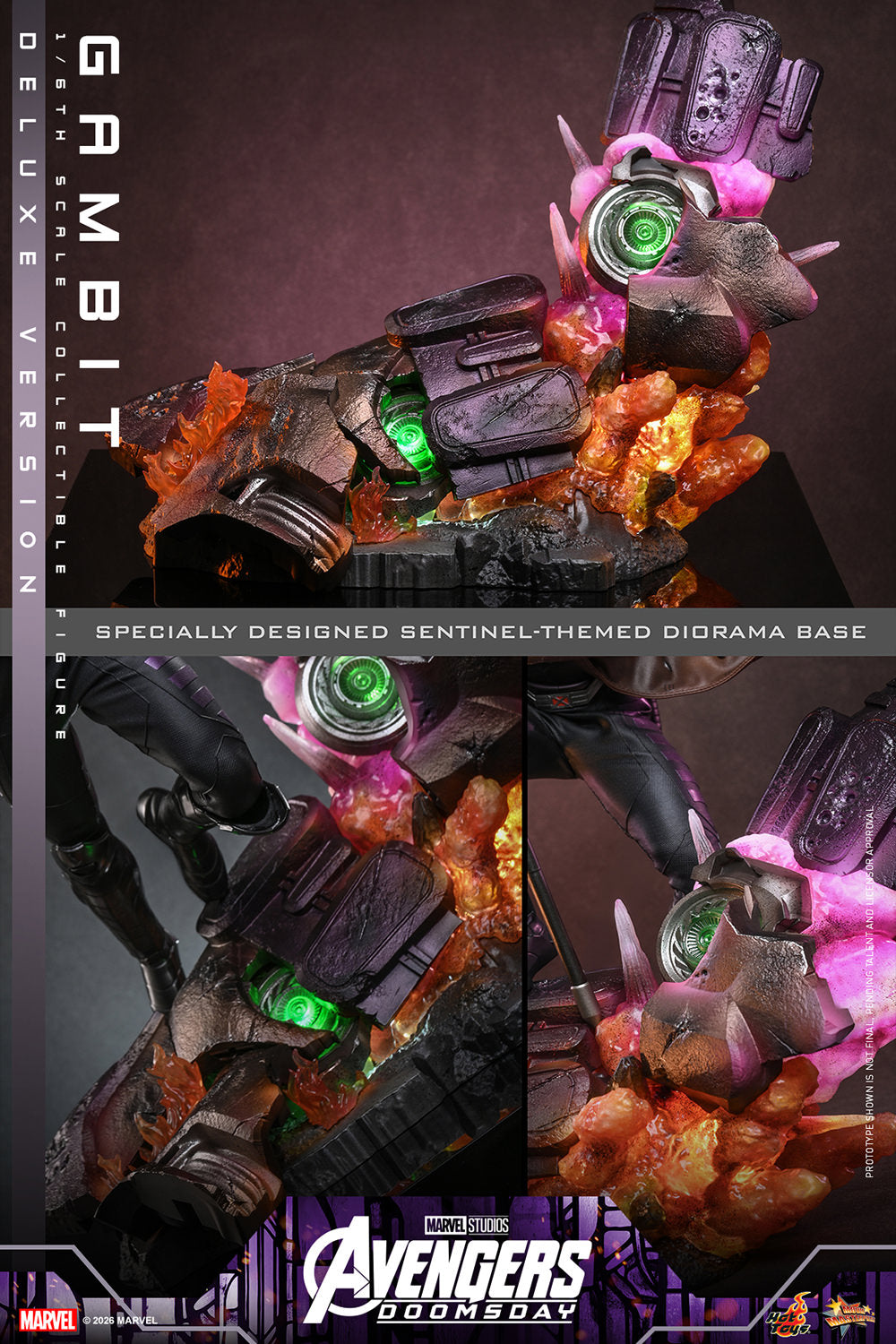 Hot Toys Gambit (Avengers: Doomsday - Deluxe Version) 1/6 Scale Action Figure product image 7, provided for visual reference