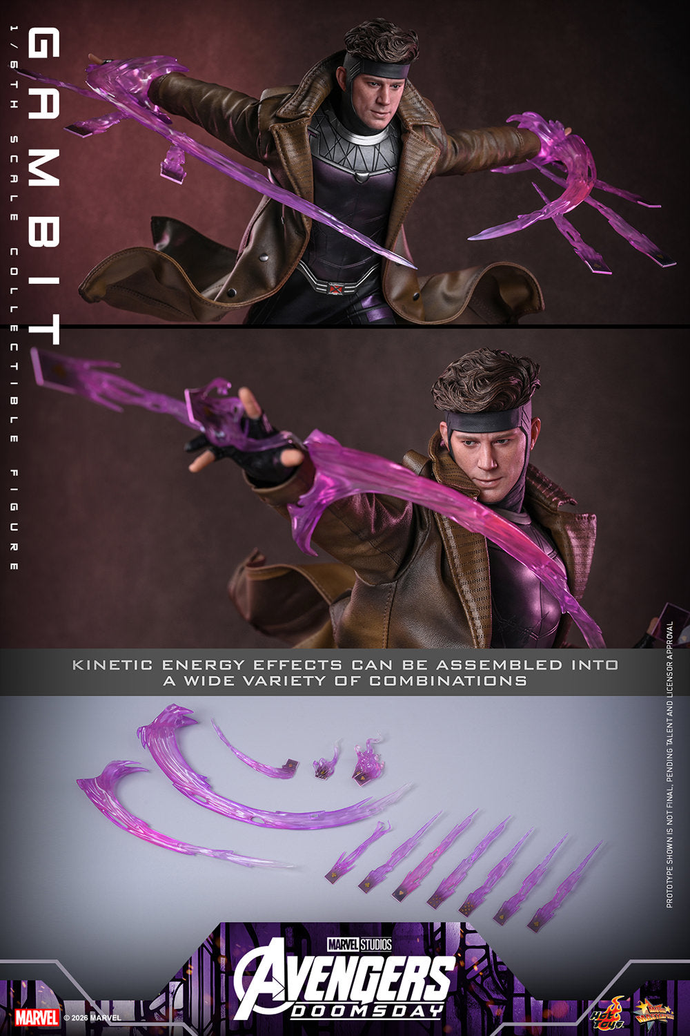 Hot Toys Gambit (Avengers: Doomsday) 1/6 Scale Action Figure product image 5, provided for visual reference and product
