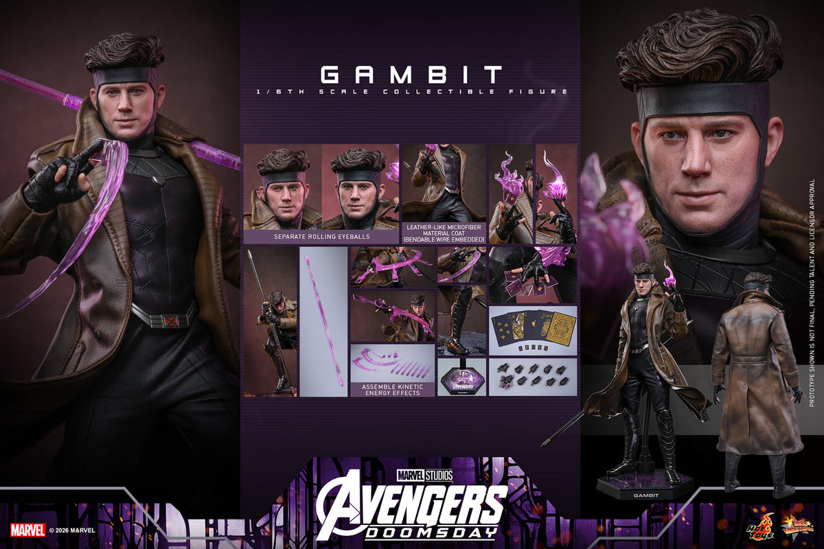 Hot Toys Gambit (Avengers: Doomsday) 1/6 Scale Action Figure product image 7, provided for visual reference and product