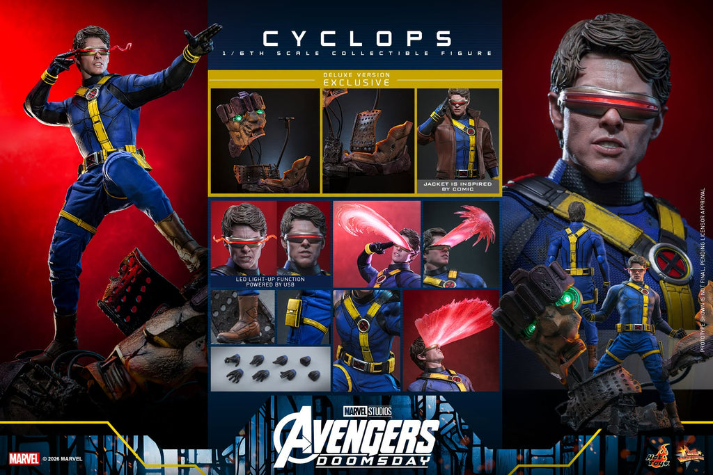 Hot Toys Cyclops (Avengers: Doomsday - Deluxe Version) 1/6 Scale Action Figure product image 9, provided for visual