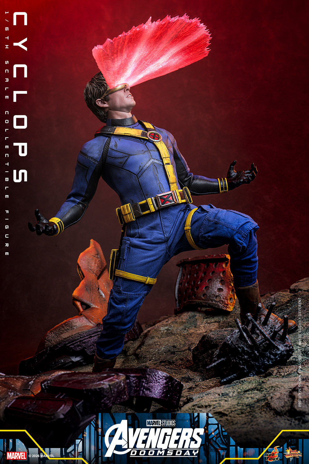 Hot Toys Cyclops (Avengers: Doomsday) 1/6 Scale Action Figure product image 1, provided for visual reference and product