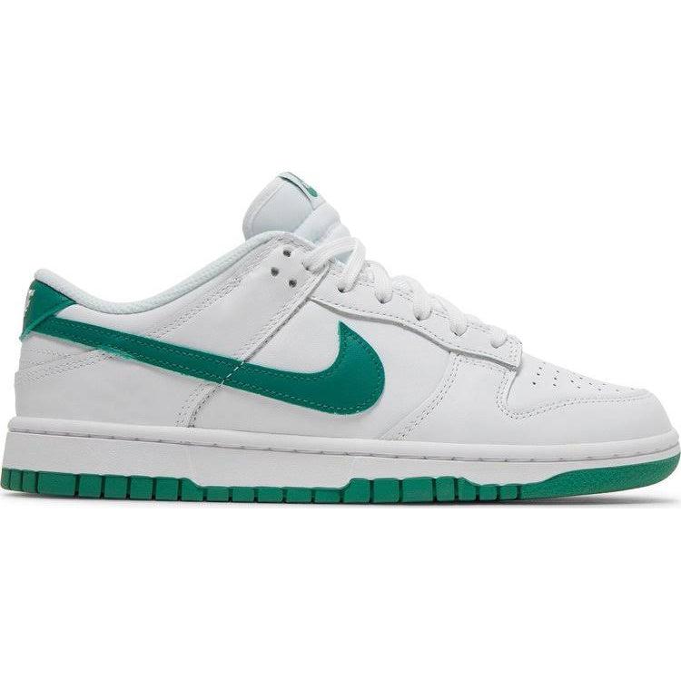 Nike Wmns Dunk Low in White/Green product image 1, provided for visual reference and product detail review