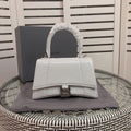 B a l e n c i a g a hourglass white 19*13*8cm。 product image 1, provided for visual reference and product detail review