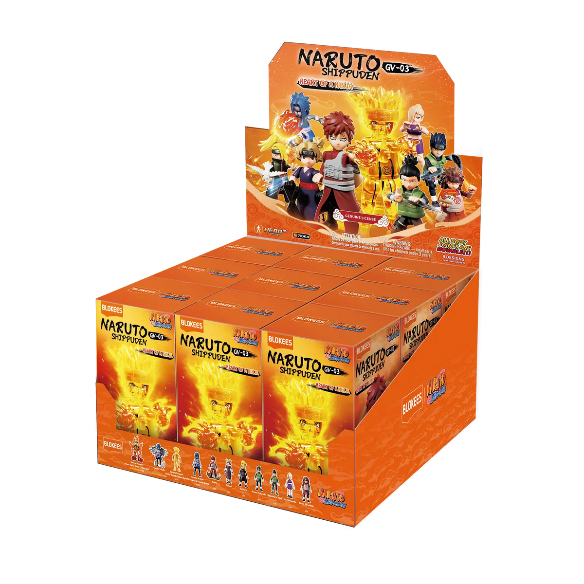 NARUTO SHIPPUDEN GV03 Heart of a Ninja | Blokees product image 14, provided for visual reference and product detail review