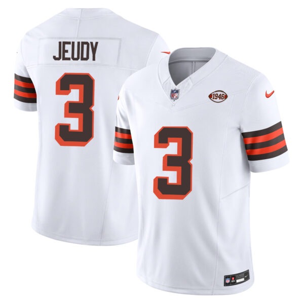 Jerry Jeudy Cleveland Browns 1946 Throwback Jersey - White product image 1