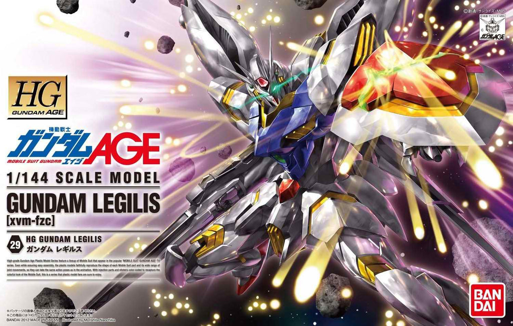 Gundam 1/144 HG AGE #29 xvm-fzc Gundam Legilis Model Kit product image 3, provided for visual reference and product detail