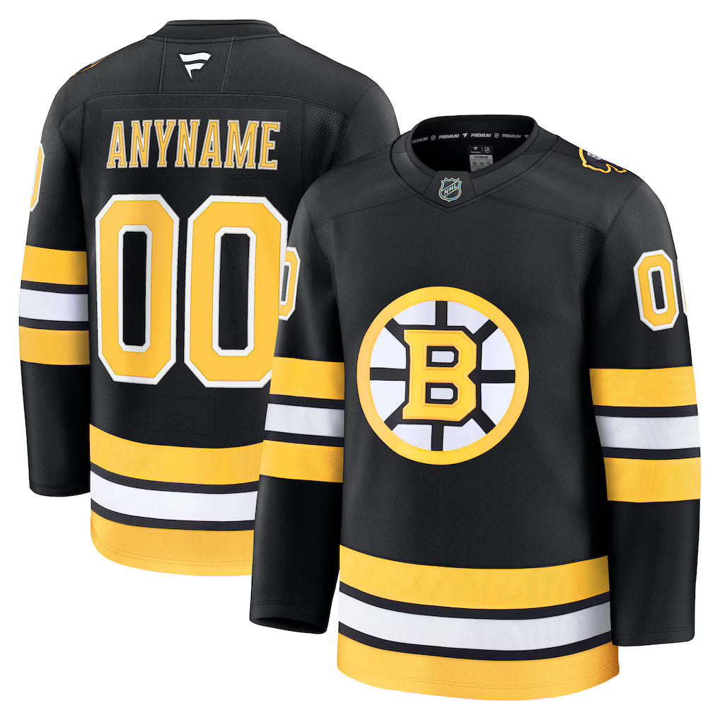 Custom Boston Bruins Home Jersey - Black product image 1