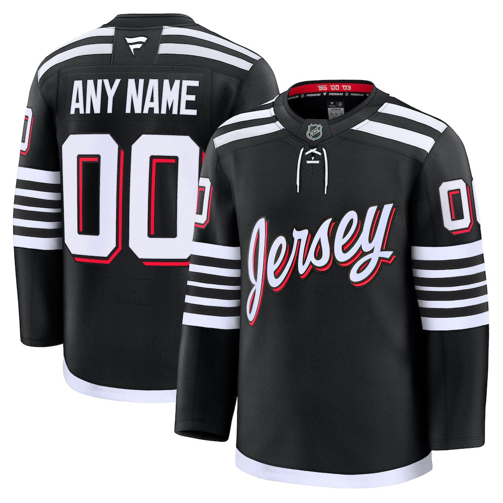 Custom New Jersey Devils Alternate Premium - Black