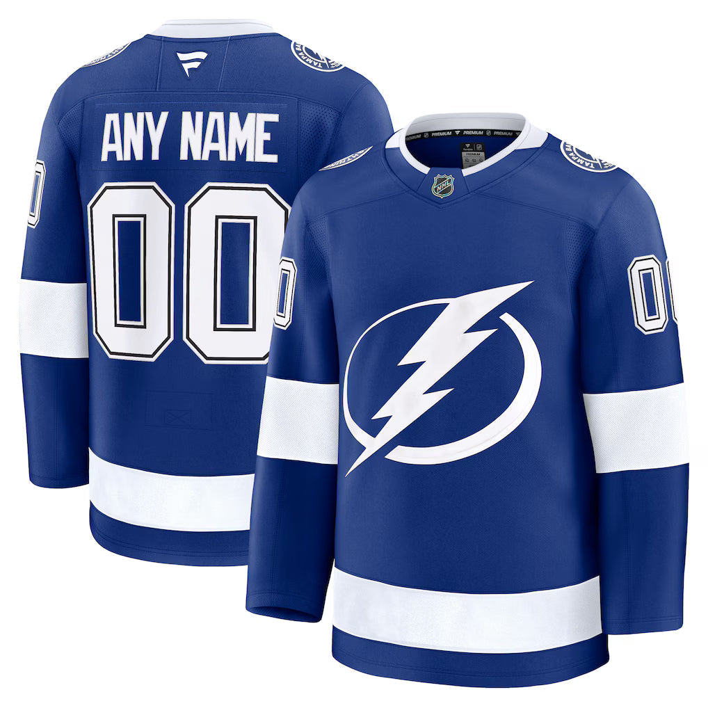 Custom Tampa Bay Lightning Home Premium Jersey - Blue product image 1