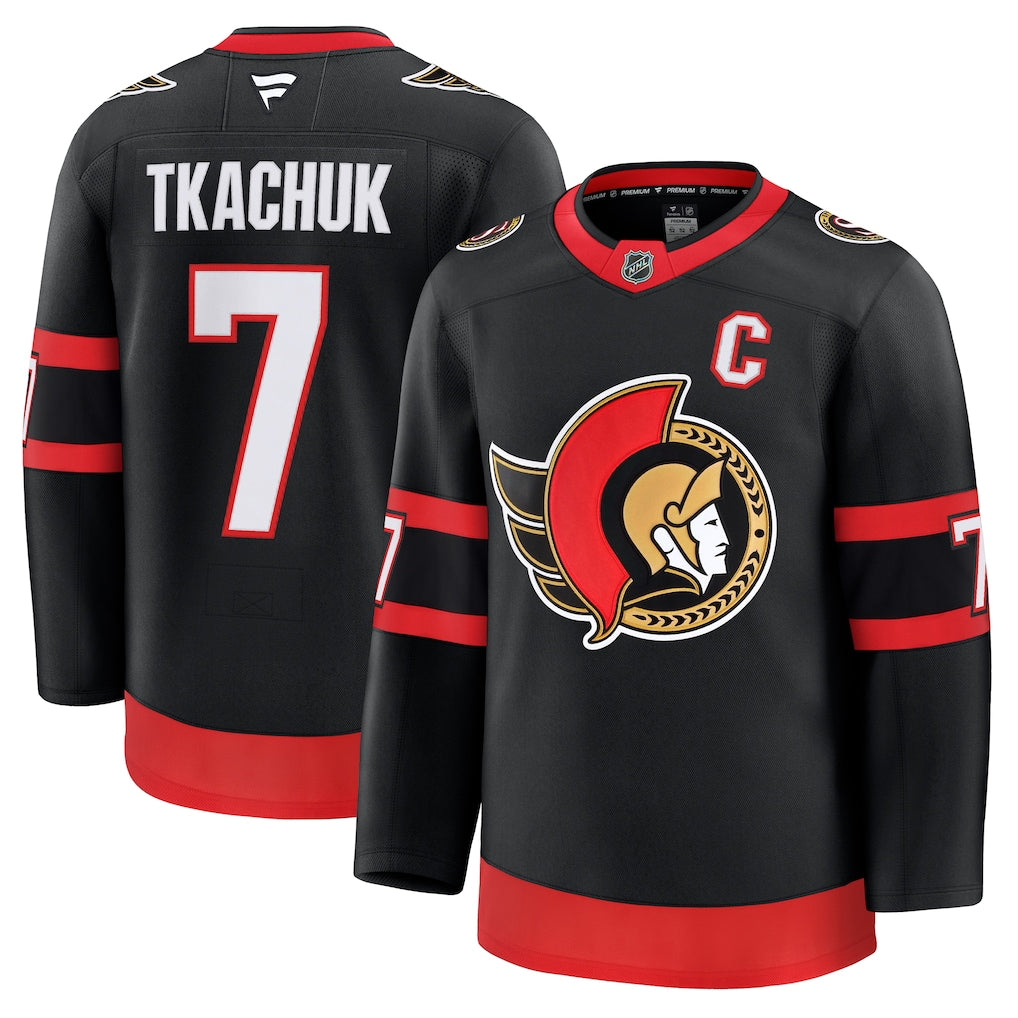 Brady Tkachuk Ottawa Senators Home Premium Jersey - Black product image 1