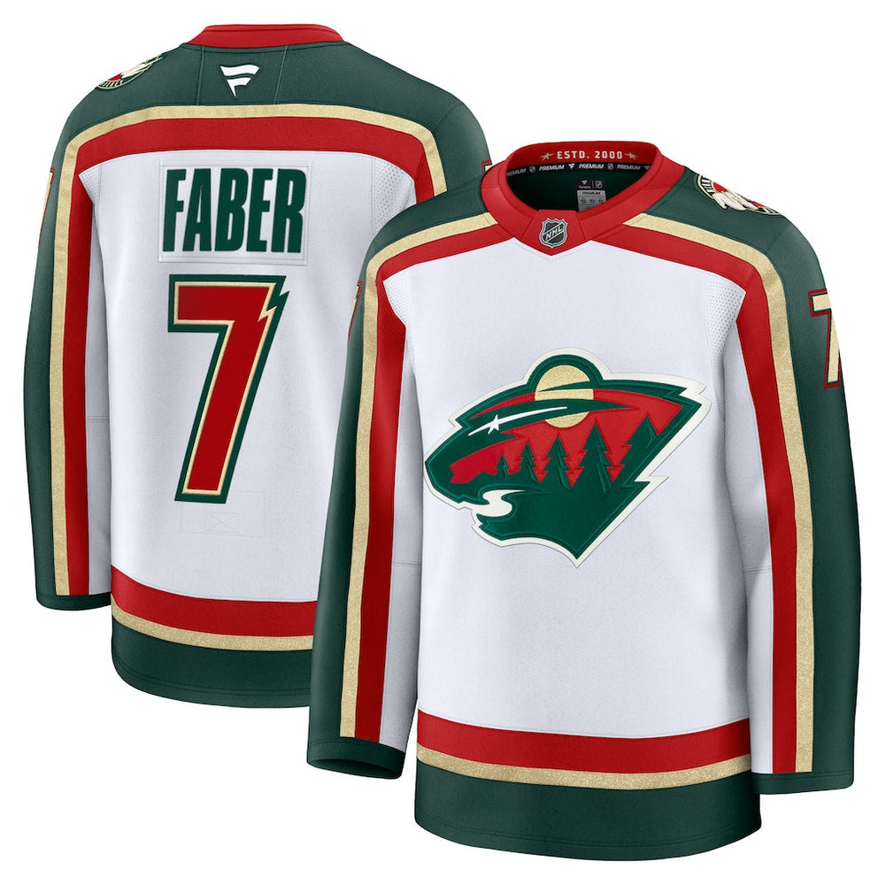 Brock Faber Minnesota Wild 25th Anniversary Premium Jersey