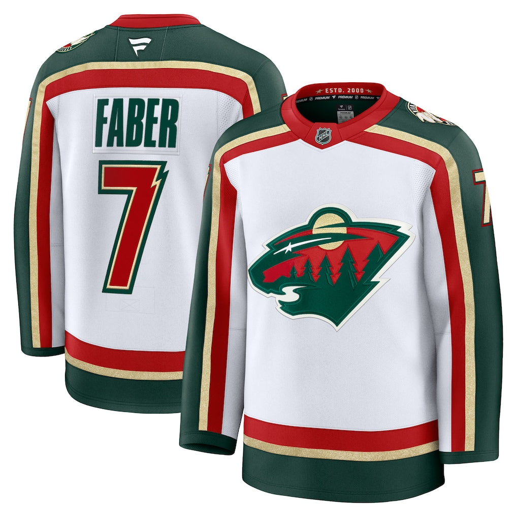 Brock Faber Minnesota Wild 25th Anniversary Premium Jersey product image 1