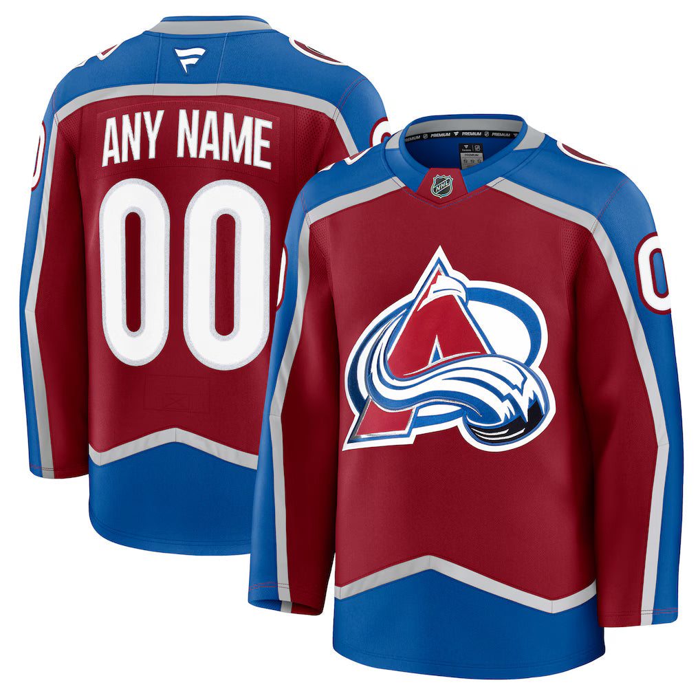 Custom Colorado Avalanche Home Jersey - Burgundy product image 1