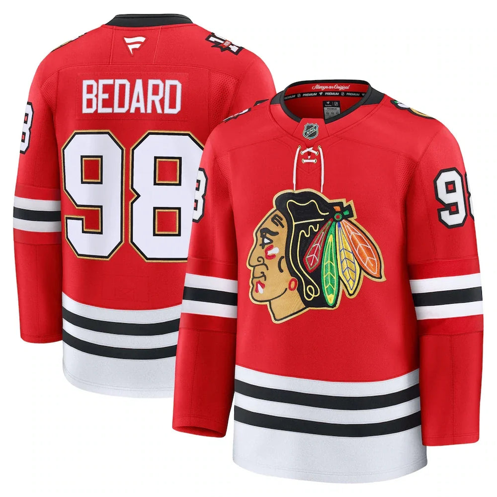 Connor Bedard Chicago Blackhawks Centennial Premium Jersey