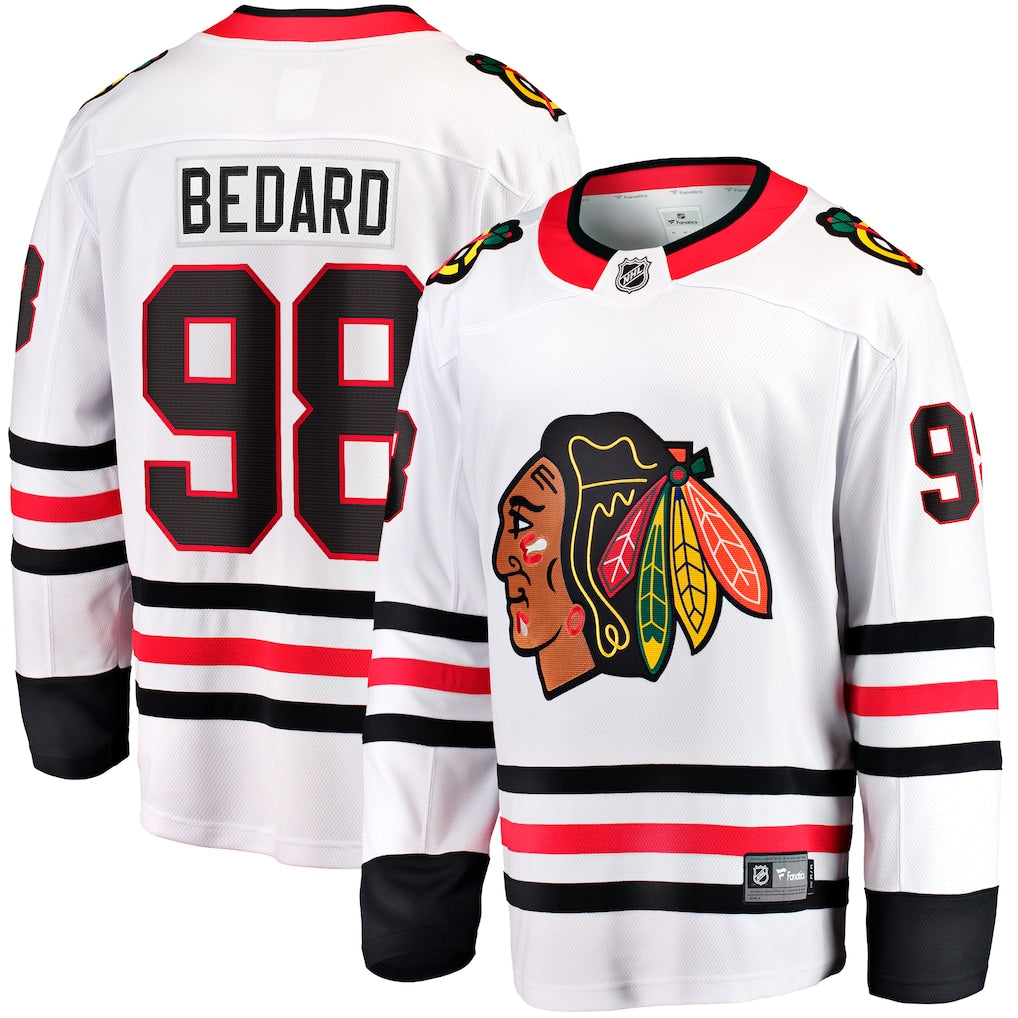 Connor Bedard Chicago Blackhawks Away Jersey - White product image 1