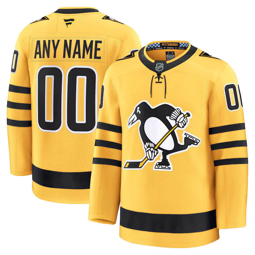 Custom Pittsburgh Penguins Alternate Premium Player Jersey product image 1
