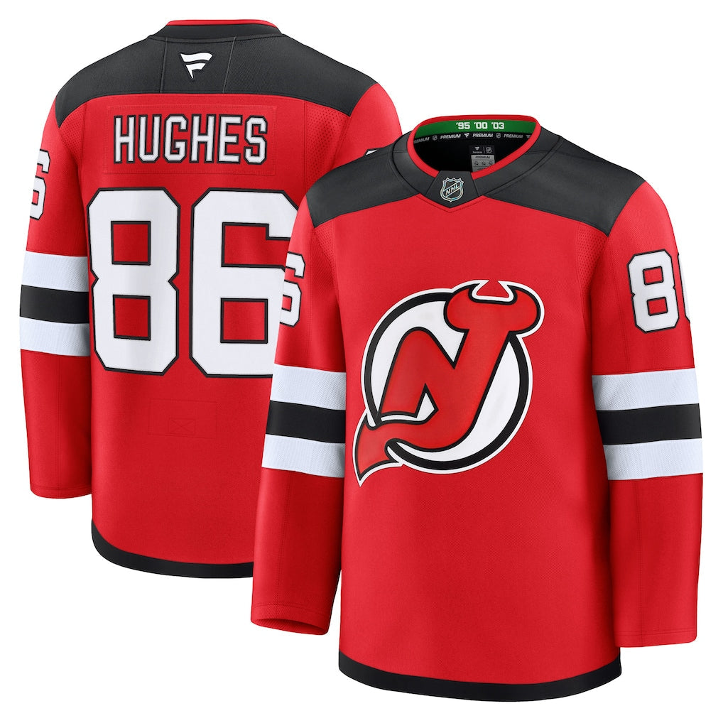 Jack Hughes New Jersey Devils Home Premium - Red product image 1