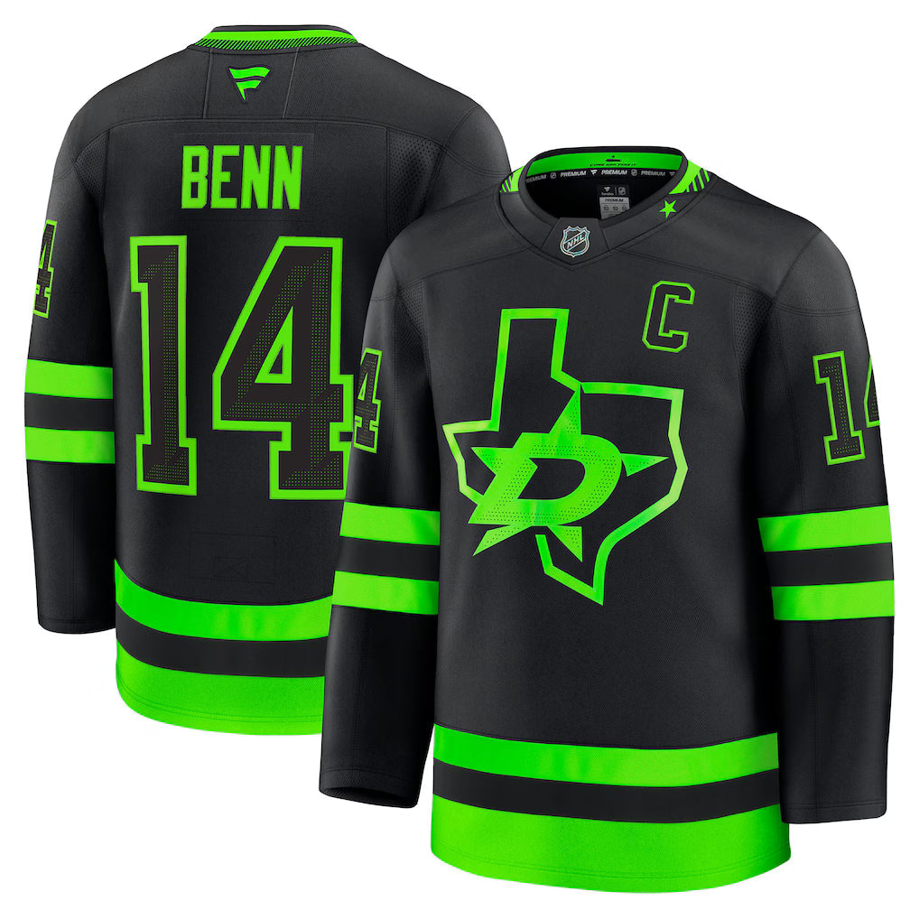 Jamie Benn Dallas Stars Alternate Premium Jersey - Black product image 1