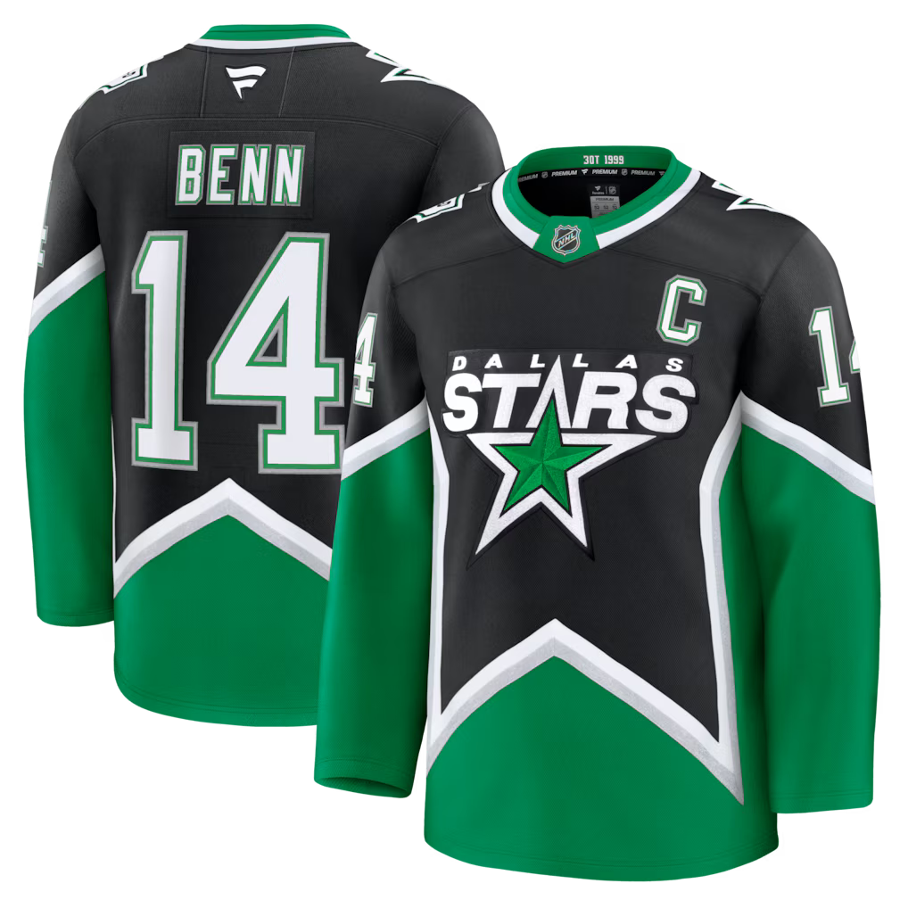Jamie Benn Dallas Stars Alternate Premium Jersey - Black product image 1