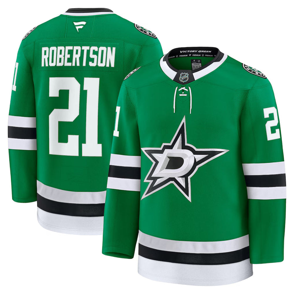 Jason Robertson Dallas Stars Home Premium Jersey - Kelly