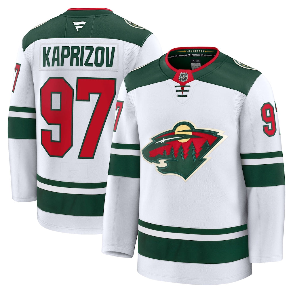 Kirill Kaprizov Minnesota Wild Away Premium Jersey - White product image 1