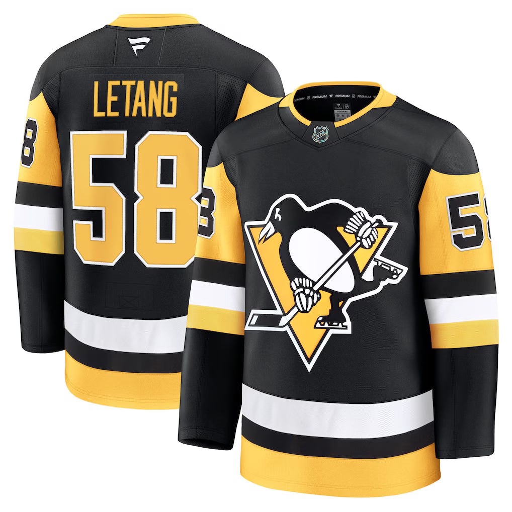 Kris Letang Pittsburgh Penguins Home Premium Jersey - Black product image 1